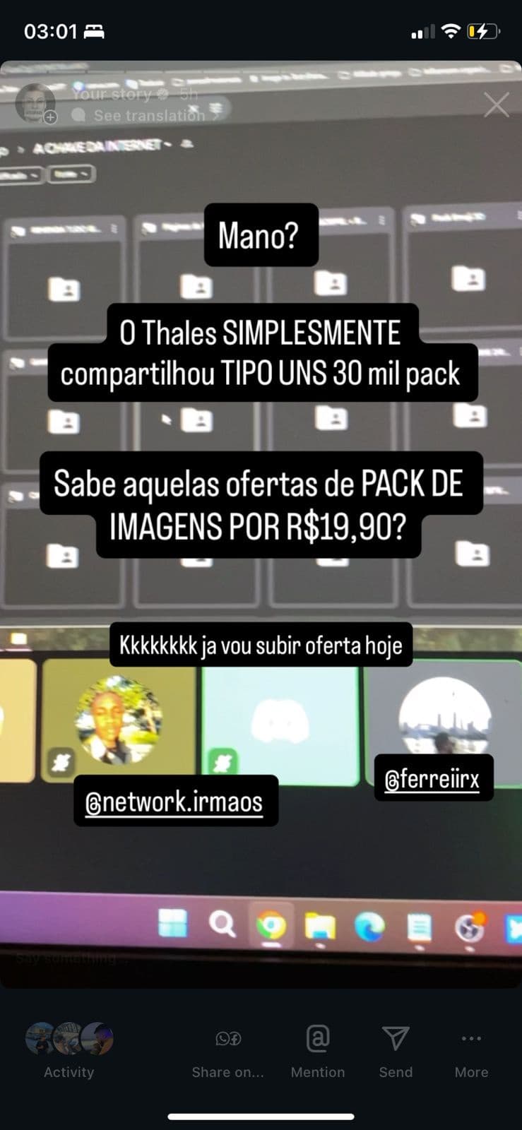 Exemplo de conteúdo do grupo 3